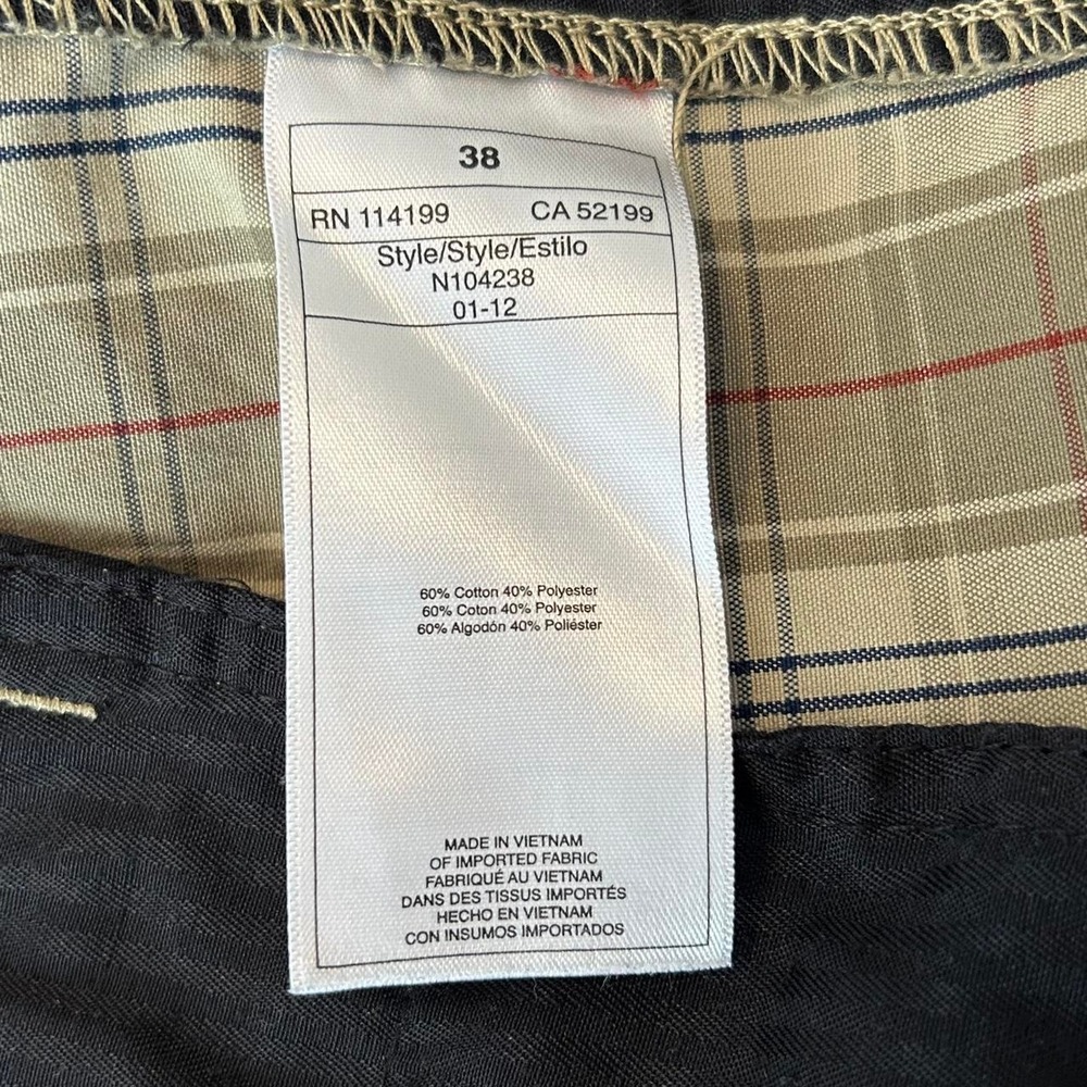 Quicksilver Men's Plaid Shorts | Tan Khaki Casual Boardwalk Surf Skate Size: 38 - Picture 5 of 8